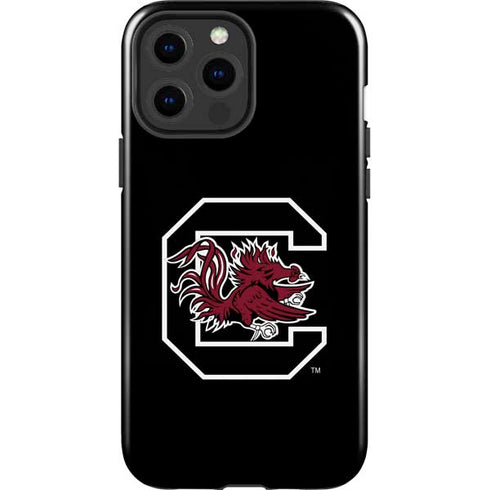 University of South Carolina Gamecocks Logo Black iPhone 13 Pro Max Impact Case