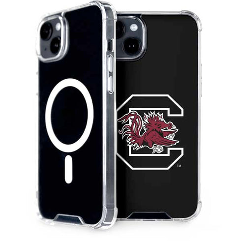 University of South Carolina Gamecocks Logo Black iPhone 14 MagSafe Case