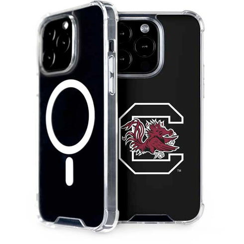 University of South Carolina Gamecocks Logo Black iPhone 15 Pro MagSafe Case