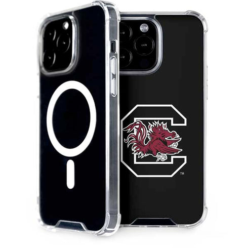 University of South Carolina Gamecocks Logo Black iPhone 15 Pro Max MagSafe Case