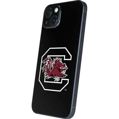 University of South Carolina Gamecocks Logo Black iPhone 14 Skin