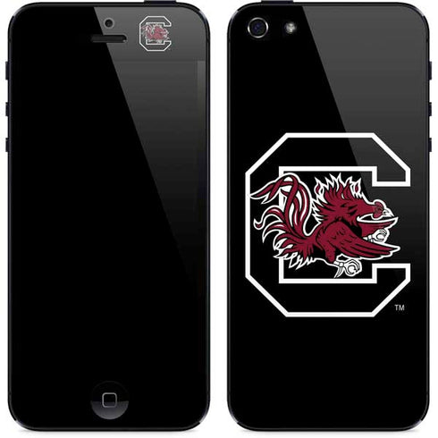 University of South Carolina Gamecocks Logo Black iPhone 5/5s/5SE Skin