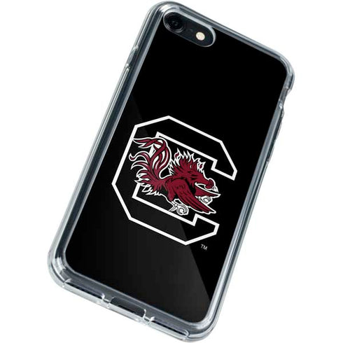University of South Carolina Gamecocks Logo Black iPhone SE (2nd & 3rd Gen) Clear Case