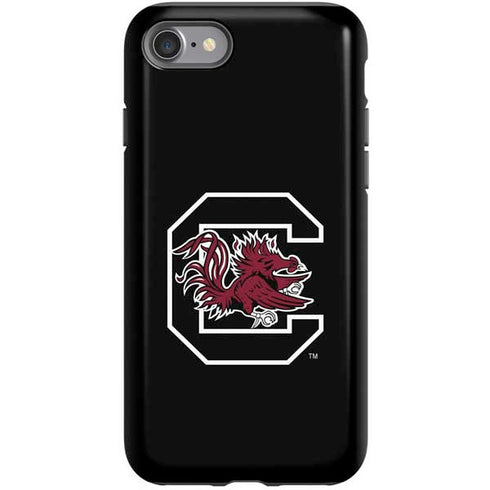 University of South Carolina Gamecocks Logo Black iPhone SE (2nd & 3rd Gen) Pro Case