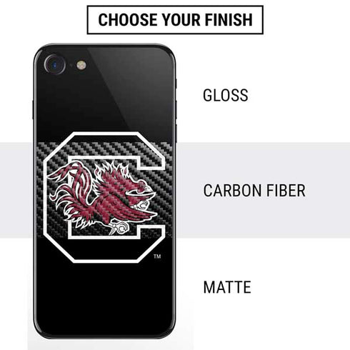 University of South Carolina Gamecocks Logo Black iPhone SE (2nd & 3rd Gen) Skin