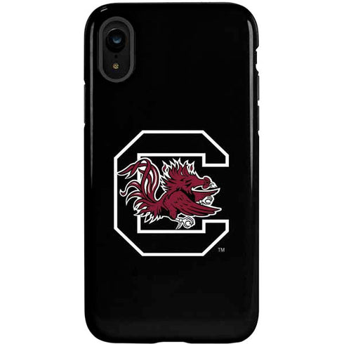 University of South Carolina Gamecocks Logo Black iPhone XR Pro Case