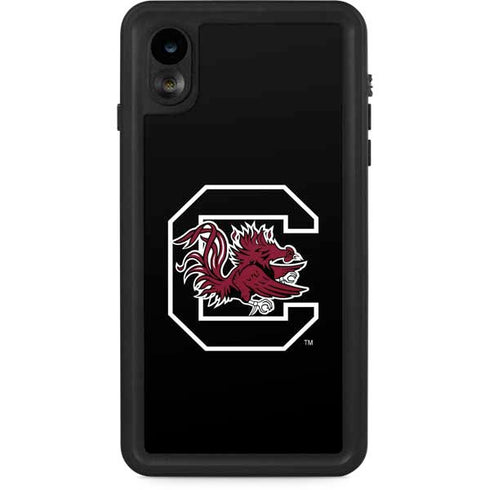 University of South Carolina Gamecocks Logo Black iPhone XR Waterproof Case