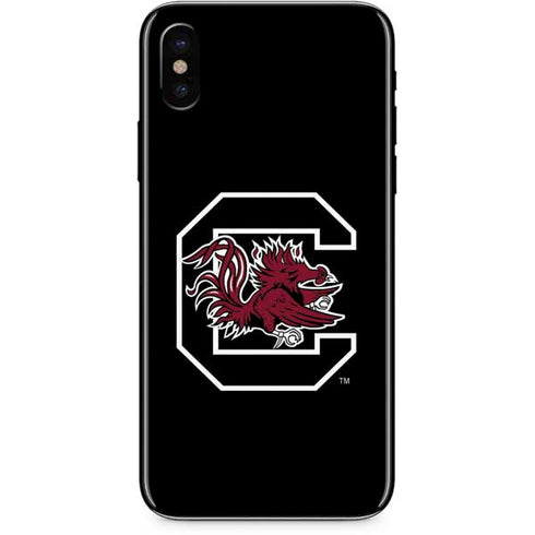 University of South Carolina Gamecocks Logo Black iPhone XS Skin