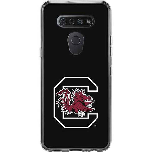 University of South Carolina Gamecocks Logo Black LG K51/Q51 Clear Case