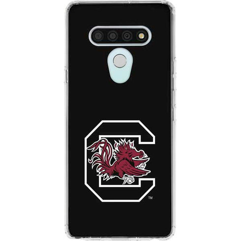 University of South Carolina Gamecocks Logo Black LG Stylo 6 Clear Case