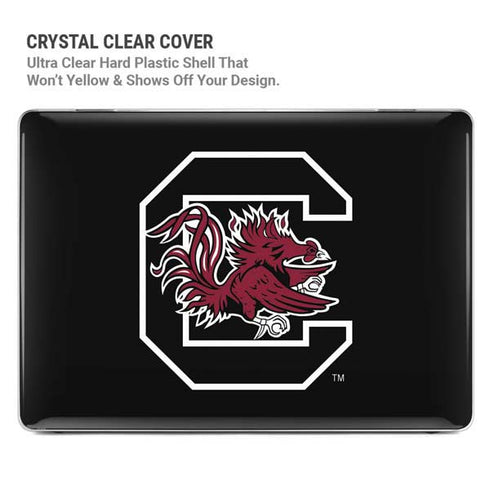 University of South Carolina Gamecocks Logo Black MacBook Pro 16in (2021-25) Case plus Skin