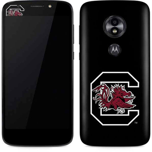 University of South Carolina Gamecocks Logo Black Moto E5 Play Skin