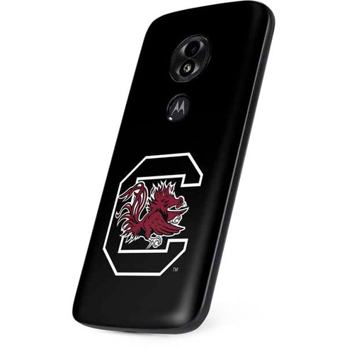 University of South Carolina Gamecocks Logo Black Moto E5 Play Skin