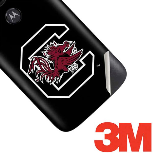 University of South Carolina Gamecocks Logo Black Moto E5 Play Skin