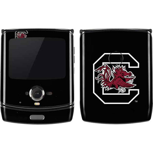 University of South Carolina Gamecocks Logo Black Motorola RAZR Skin
