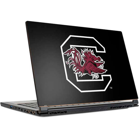 University of South Carolina Gamecocks Logo Black MSI GS65 Stealth Laptop Skin