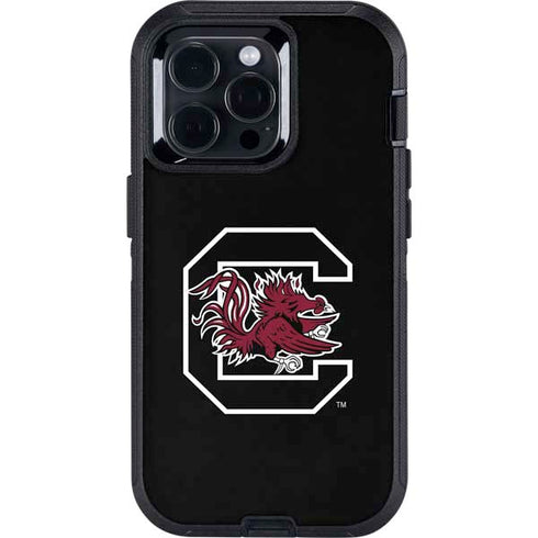University of South Carolina Gamecocks Logo Black Otterbox Defender iPhone Skin