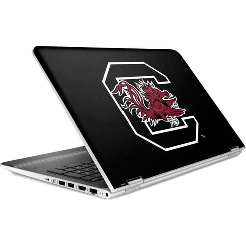 University of South Carolina Gamecocks Logo Black HP Pavilion Skin