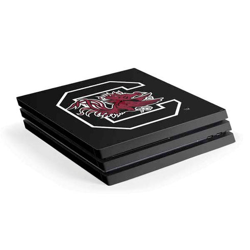 University of South Carolina Gamecocks Logo Black PS4 Pro Console Skin