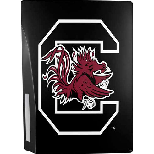 University of South Carolina Gamecocks Logo Black PS5 Bundle Skin