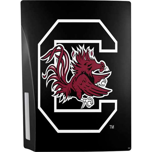 University of South Carolina Gamecocks Logo Black PS5 Console Skin