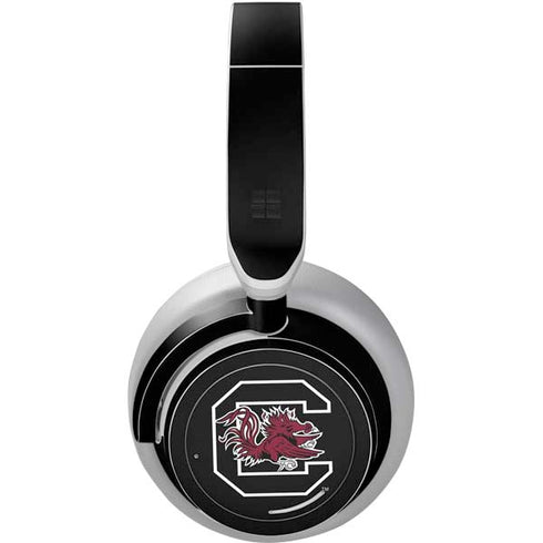 University of South Carolina Gamecocks Logo Black Surface Headphones Skin