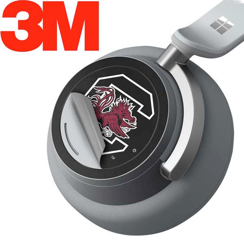 University of South Carolina Gamecocks Logo Black Surface Headphones Skin