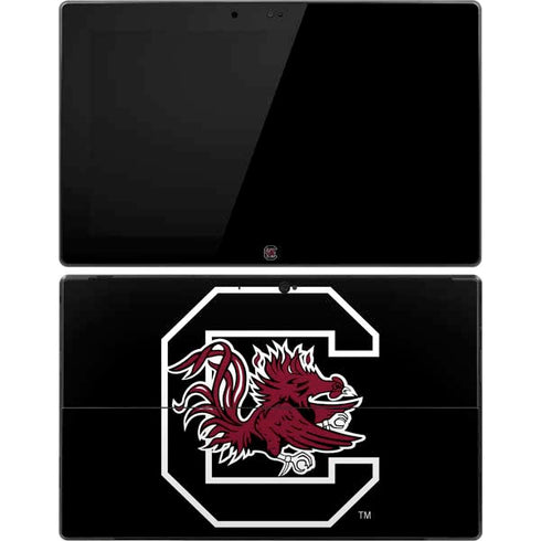 University of South Carolina Gamecocks Logo Black Surface Pro Tablet Skin
