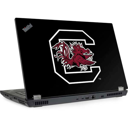 University of South Carolina Gamecocks Logo Black Lenovo ThinkPad Skin