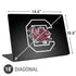 University of South Carolina Gamecocks Logo Black Universal Laptop 18in (14.6 x 10.6in) Skin