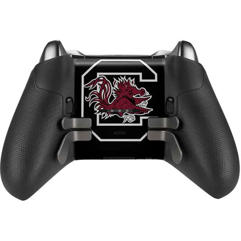 University of South Carolina Gamecocks Logo Black Xbox Elite Wireless Controller Series 2 Skin