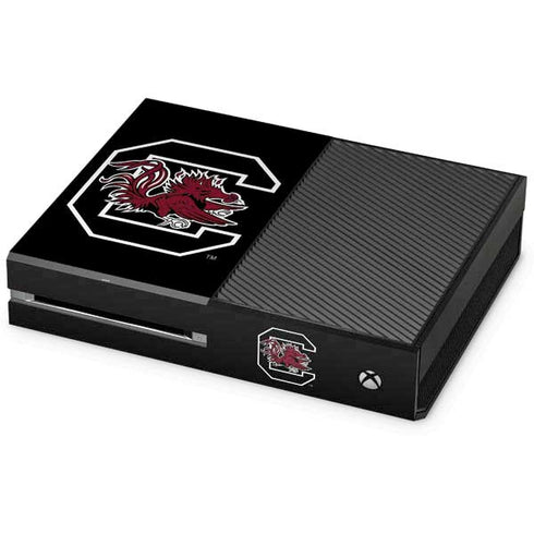 University of South Carolina Gamecocks Logo Black Xbox One Console Skin