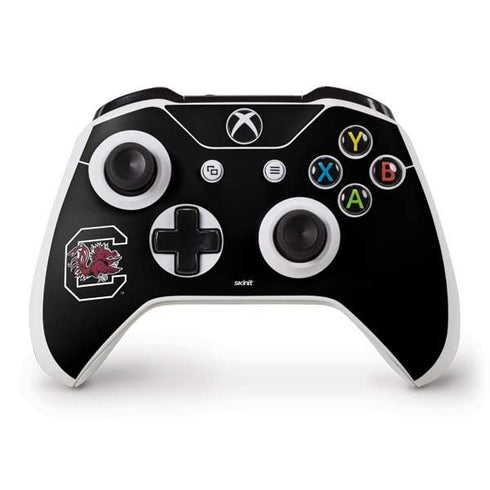 University of South Carolina Gamecocks Logo Black Xbox One S Controller Skin