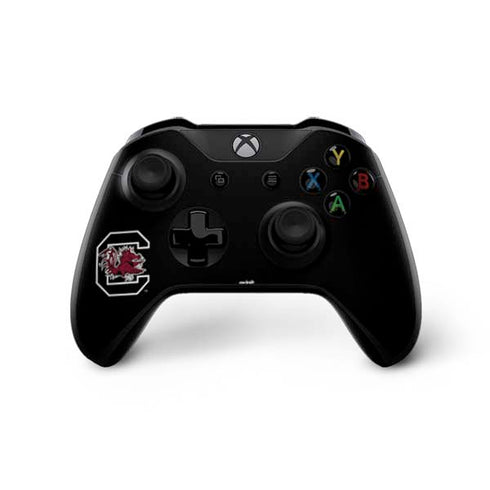 University of South Carolina Gamecocks Logo Black Xbox One X Controller Skin