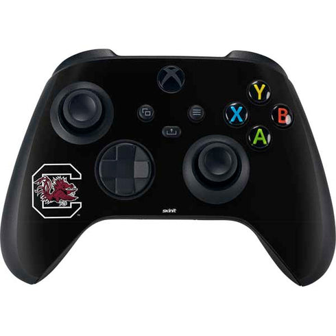 University of South Carolina Gamecocks Logo Black Xbox Series X Controller Skin