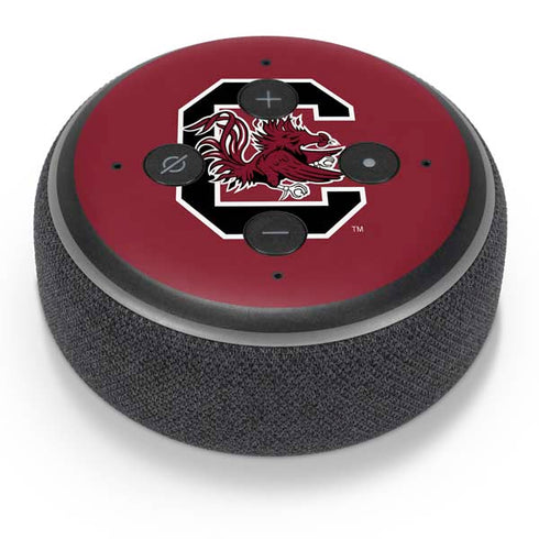 University of South Carolina Gamecocks Logo Red Amazon Echo Dot Skin