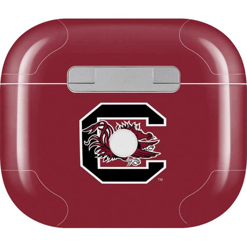 University of South Carolina Gamecocks Logo Red Apple AirPods (3rd Gen 2021) Skin