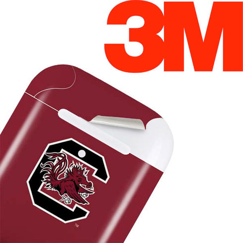University of South Carolina Gamecocks Logo Red Apple AirPods Skin