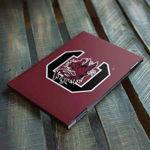 University of South Carolina Gamecocks Logo Red HP Envy Skin
