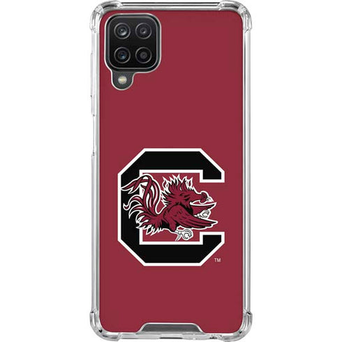 University of South Carolina Gamecocks Logo Red Galaxy A12 Clear Case