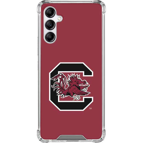 University of South Carolina Gamecocks Logo Red Galaxy A14 5G Clear Case