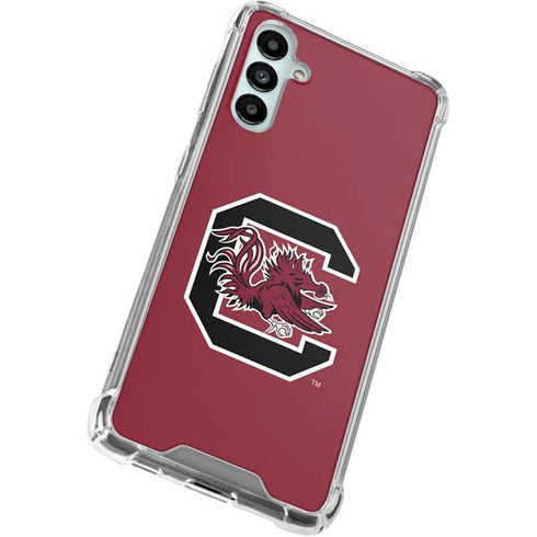 University of South Carolina Gamecocks Logo Red Galaxy A15 5G Clear Case