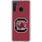 University of South Carolina Gamecocks Logo Red Galaxy A21 Clear Case