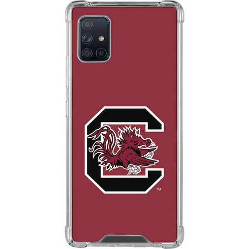 University of South Carolina Gamecocks Logo Red Galaxy A51 5G Clear Case
