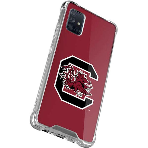 University of South Carolina Gamecocks Logo Red Galaxy A51 5G Clear Case