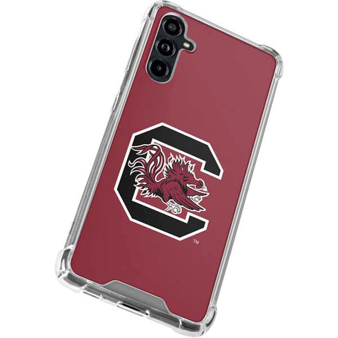 University of South Carolina Gamecocks Logo Red Galaxy A54 5G Clear Case