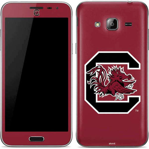 University of South Carolina Gamecocks Logo Red Galaxy J3 Skin