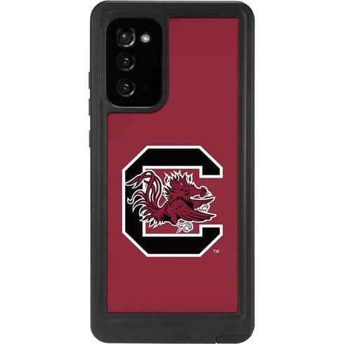 University of South Carolina Gamecocks Logo Red Galaxy Note20 5G Waterproof Case