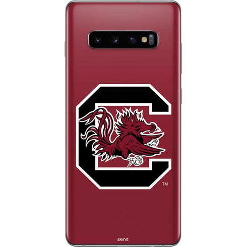 University of South Carolina Gamecocks Logo Red Galaxy S10 Plus Skin