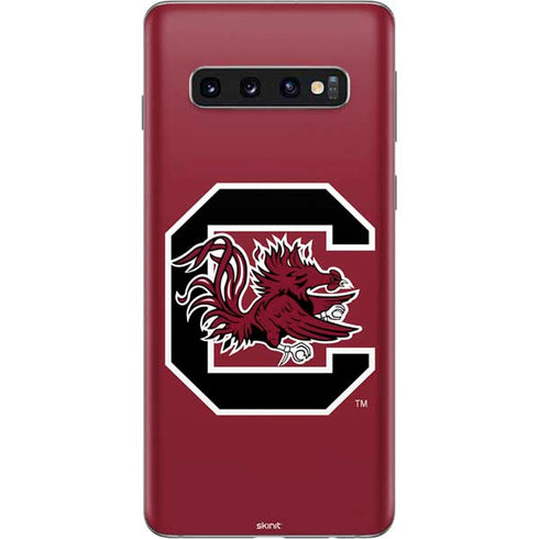 University of South Carolina Gamecocks Logo Red Galaxy S10 Skin